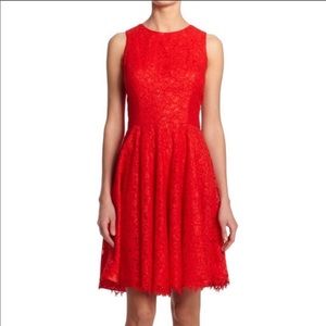 New Red Shoshanna Judith Fit & Flare Dress, Size 4